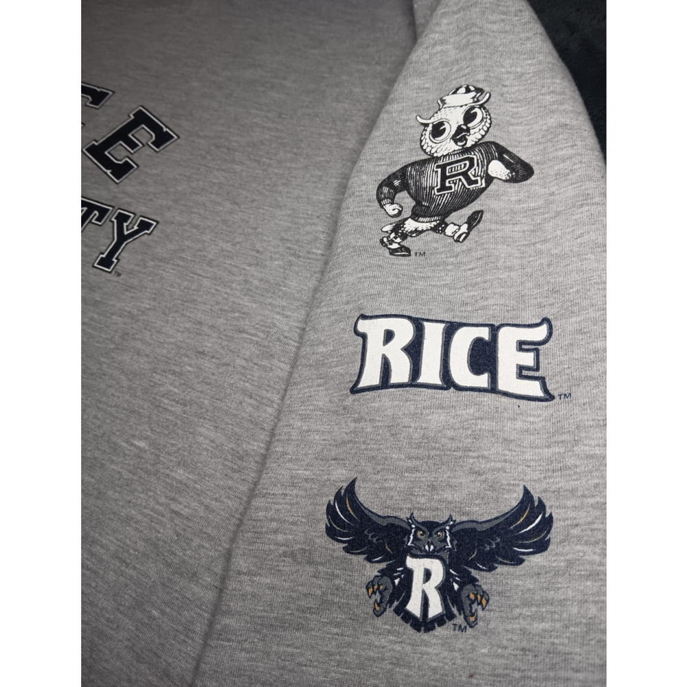 Vintage Rice University Owls Men’s XL T-Shirt L/S NCAA Gray Tee JanSport - Picture 6 of 9